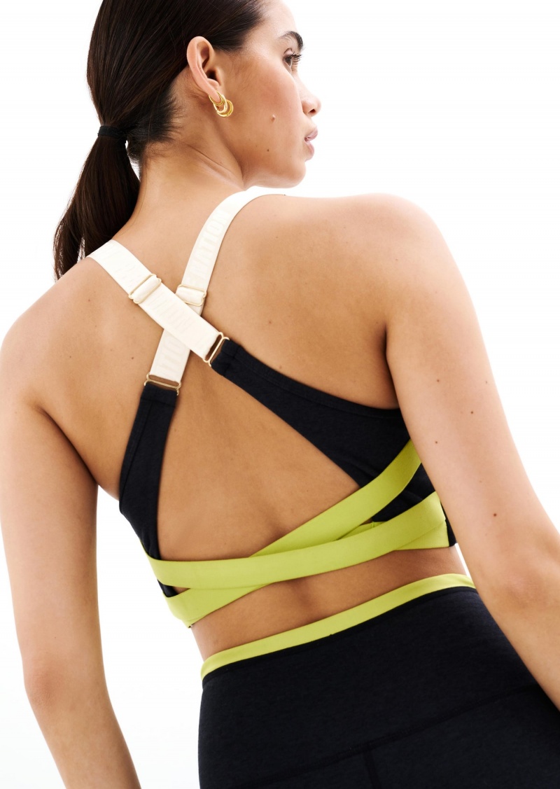 P.E Nation Orbital Sports Bra Charcoal Marl | MEGOWTN-83