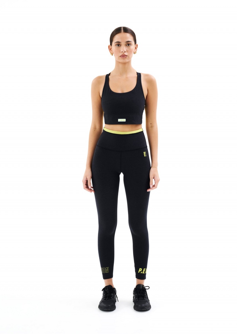 P.E Nation Orbital Sports Bra Charcoal Marl | MEGOWTN-83