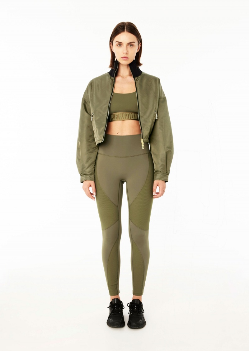 P.E Nation Overtime Jacket Khaki | HNXASMT-45