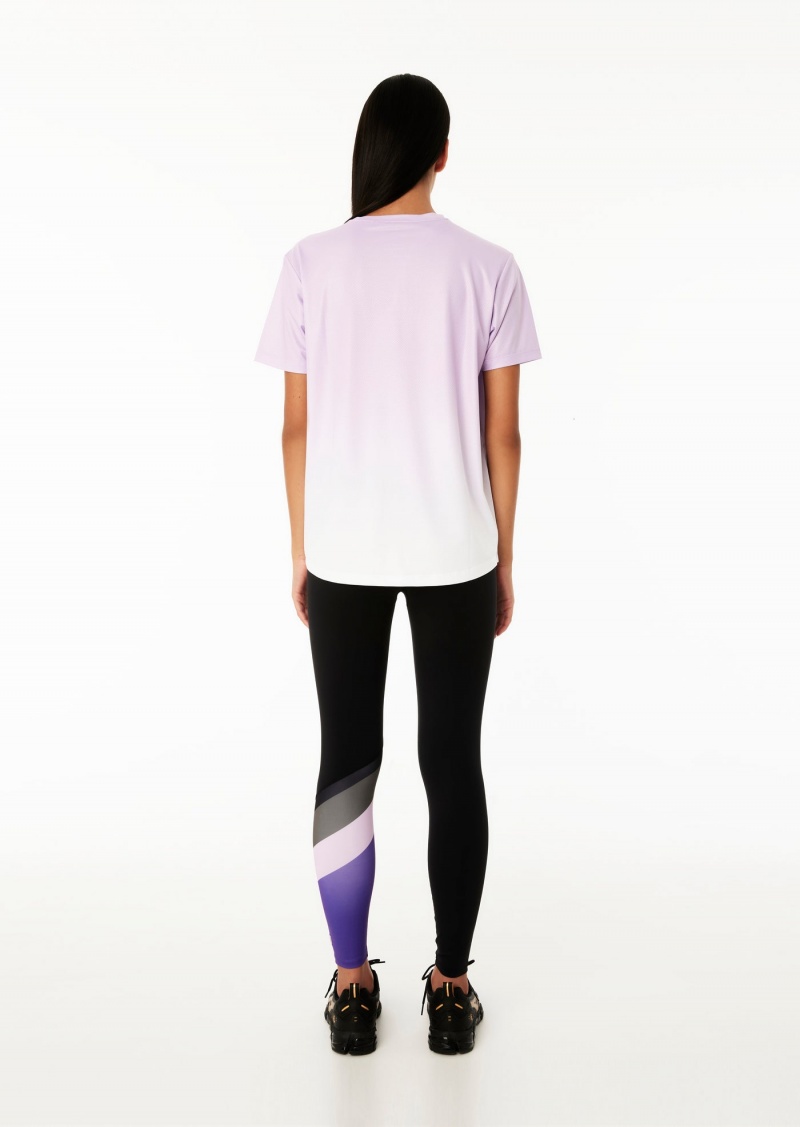 P.E Nation Pole Position 7/8 Legging Black / Royal Lilac | KTQLNWB-29