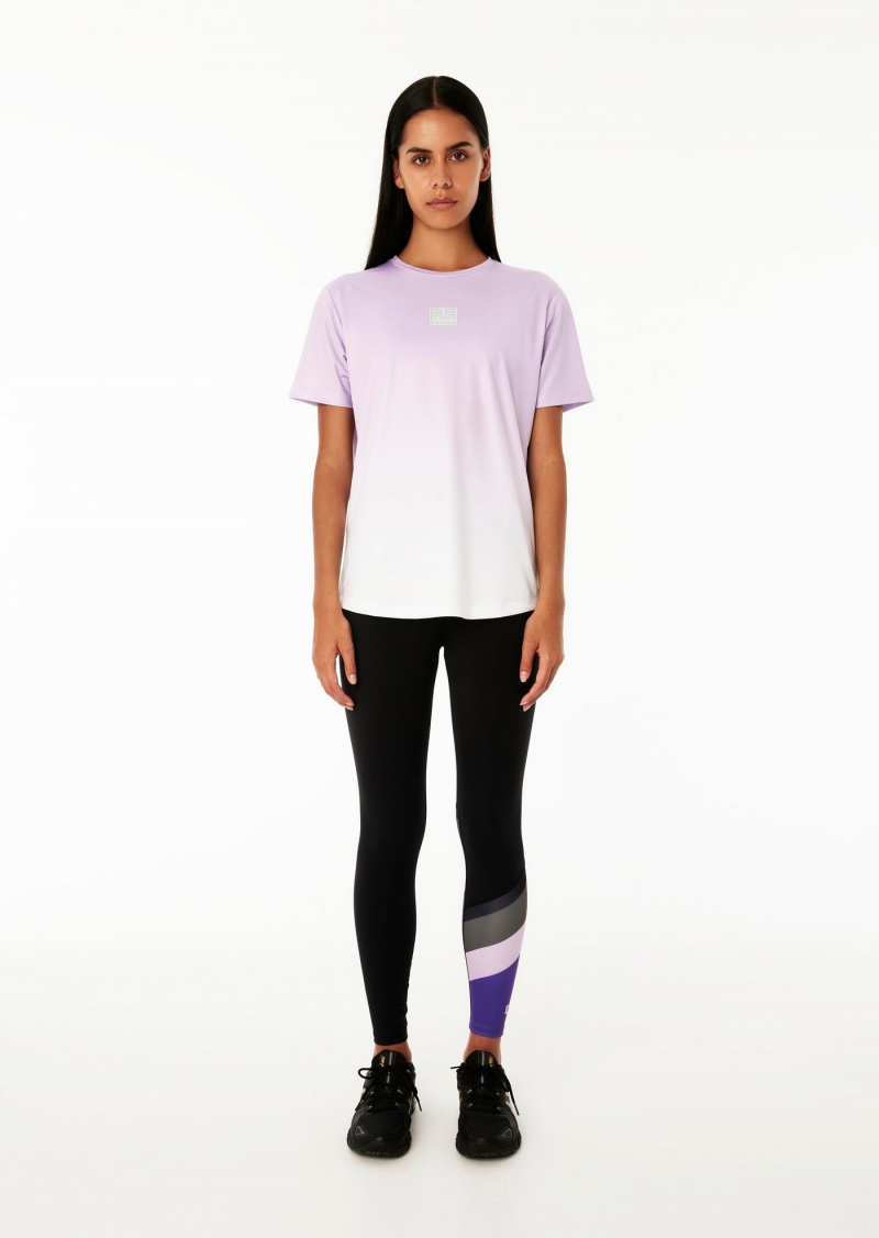 P.E Nation Pole Position 7/8 Legging Black / Royal Lilac | KTQLNWB-29