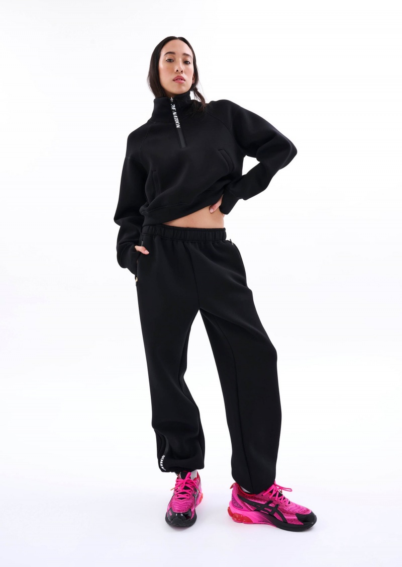 P.E Nation Pressback Pant Black | KTRIMVN-73