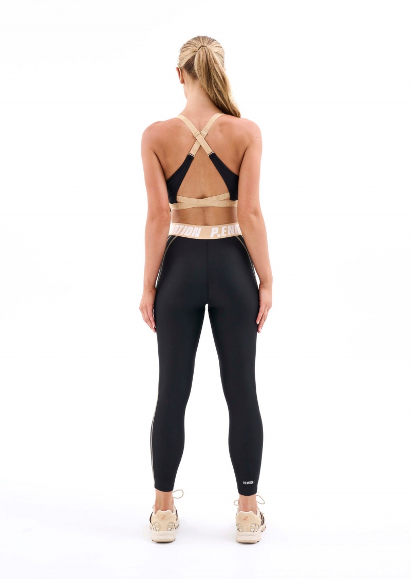 P.E Nation Reaction Sports Bra Black | NMJCDFK-70