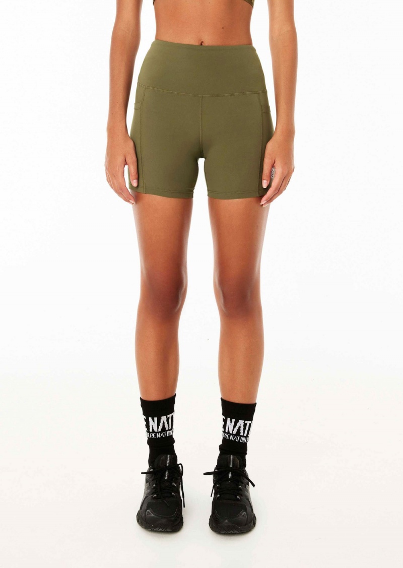 P.E Nation Recalibrate 5" Bike Short Khaki | FJKCILW-24