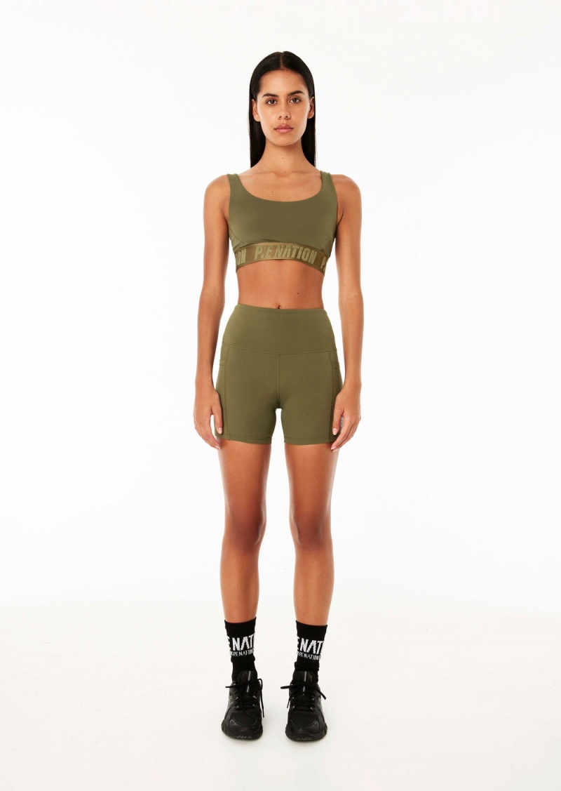 P.E Nation Recalibrate 5" Bike Short Khaki | FJKCILW-24