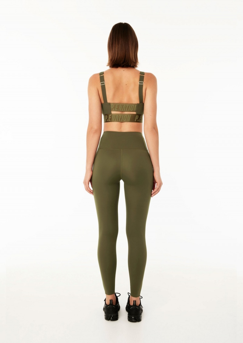 P.E Nation Recalibrate 7/8 Legging Khaki | GWEHQZC-41