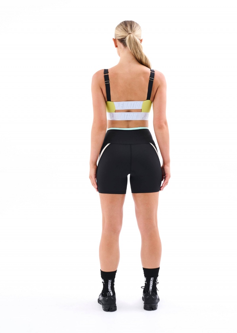 P.E Nation Refraction Bike Short Black | VRMFTWB-73