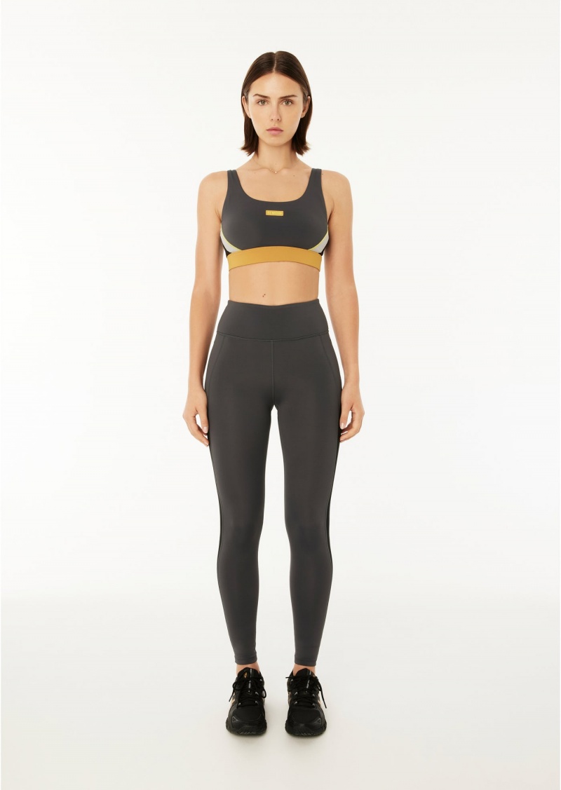 P.E Nation Riochet Full Length Legging Dark Shadow | MXFBSUD-84