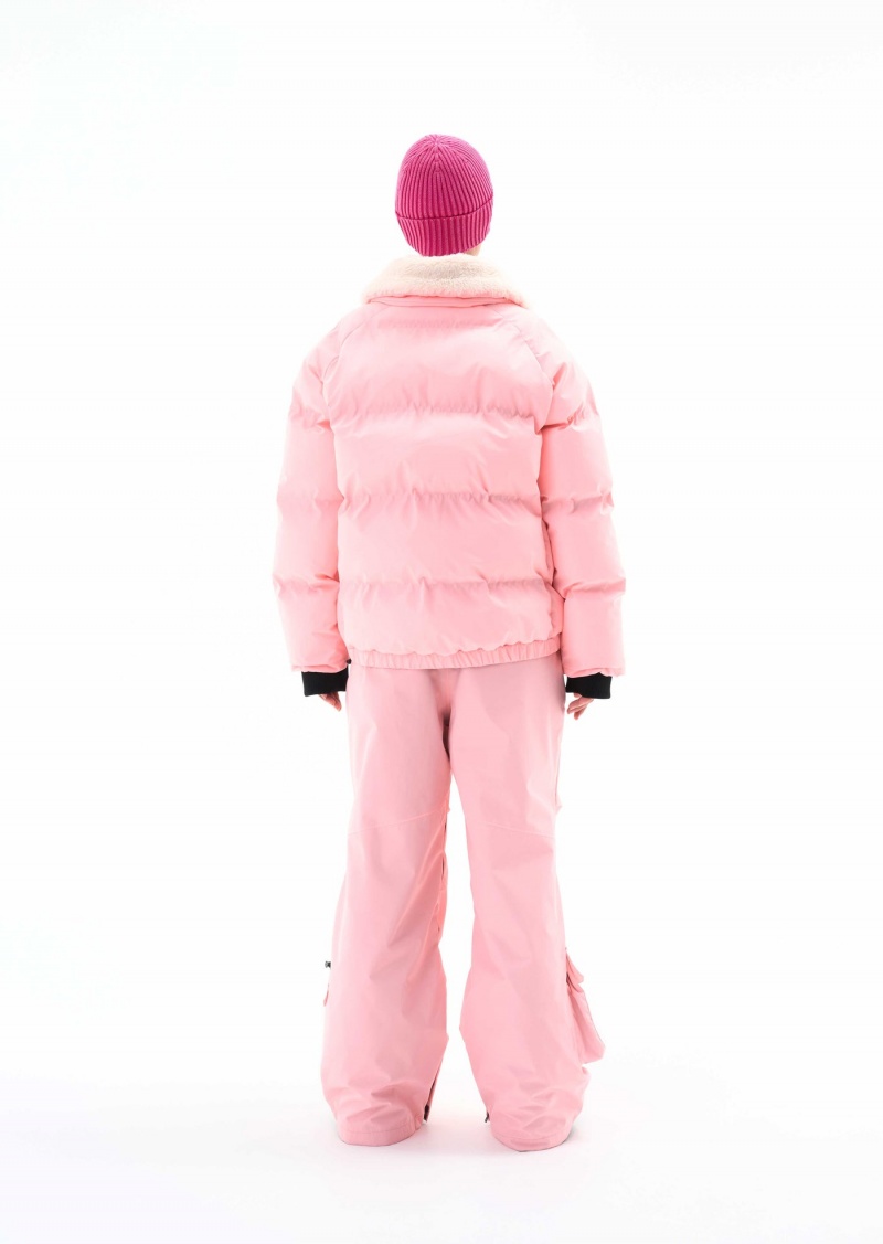 P.E Nation Saroma Snow Jacket Pastel Pink | GVFLDHU-26