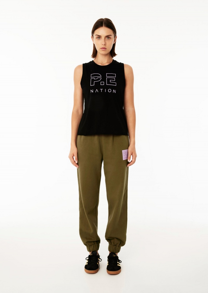 P.E Nation Shuffle Tank Black | VJOTGEY-56