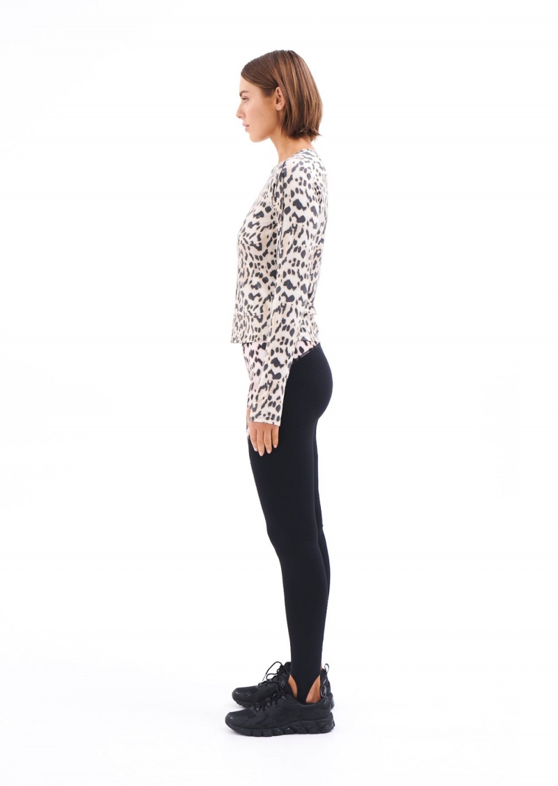 P.E Nation Slalom Printed Legging Leopard | IHKBDAE-20