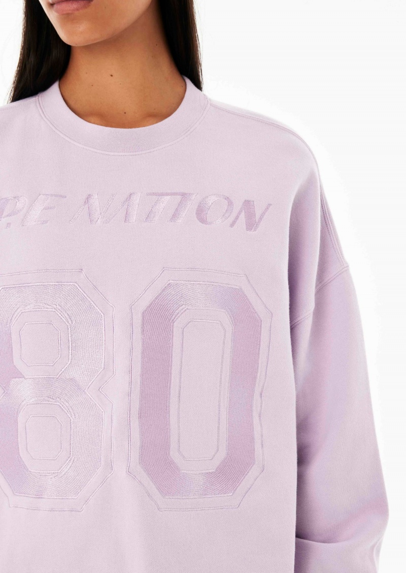 P.E Nation Undercut Sweat Fair Orchid | DOYXZUW-02