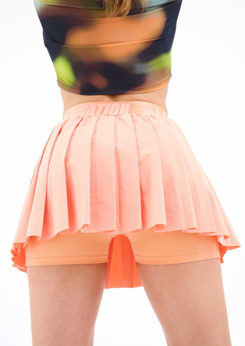 P.E Nation Volley Skirt Cantaloupe | EDBPLZJ-94