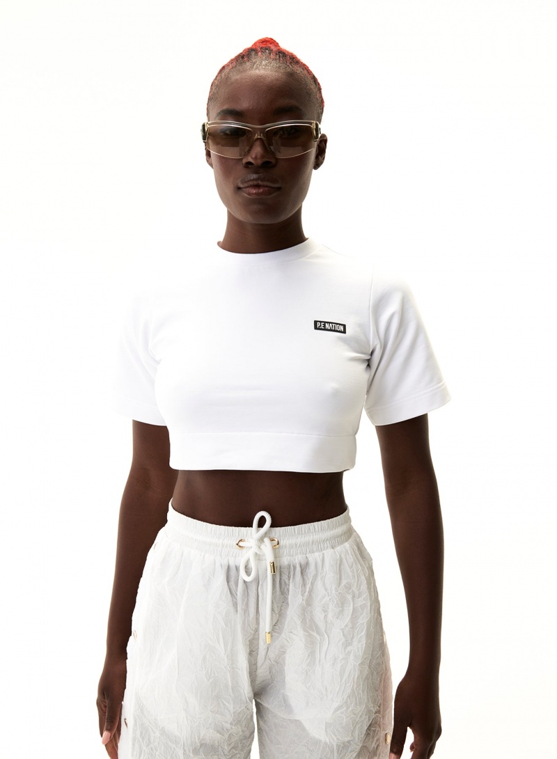 P.E Nation Volley Tee Optic White | HZVGNWA-93